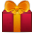 gift Maroon icon