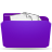 Folder, violet, stuffed Icon