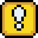 Block, exclamation, retro Gold icon