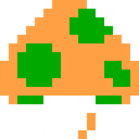 retro, Up, Mushroom, mushroom up SandyBrown icon