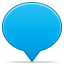 Balloon, Social DeepSkyBlue icon
