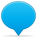 Balloon, Social DeepSkyBlue icon