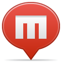 Social, Balloon Firebrick icon