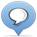 Social, Balloon SkyBlue icon