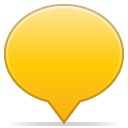Social, Balloon Gold icon