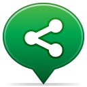 Social, Balloon SeaGreen icon