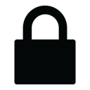 padlock, Closed Black icon