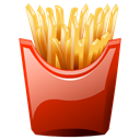 fries, french Black icon