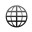 globe, line DimGray icon