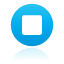 button, stop DeepSkyBlue icon