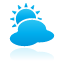 Cloudy, weather DeepSkyBlue icon