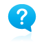 question, Balloon DeepSkyBlue icon