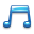 music SteelBlue icon