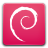 Logo, Distributor, Debian IndianRed icon