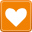 Heart DarkOrange icon