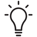 electricity, illumination, technology, Light bulb, Idea Black icon