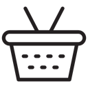commerce, Supermarket, shopping basket, Shopping Store, online store, Basket Black icon