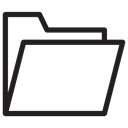 Folder, storage, Office Material, files, documents Black icon