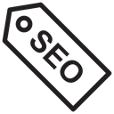 seo, Search Engine Optimization, tags, Seo Label, Multimedia, Seo Tag, interface Black icon