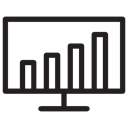 Tv Screen, technology, Computer Screen, Tv Monitor, Stats, screen, monitor, television Black icon