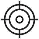 weapons, Aim, Target, sniper, shooting Black icon