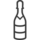 champagne, party, Celebration, Bottle, food, Alcoholic Drinks, Alcohol Black icon