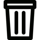 Can, Bin, recycling, Garbage, Trash, delete, Tools And Utensils Black icon