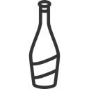 Bottle, Alcoholic Drinks, food, party, champagne, Alcohol, Celebration Black icon