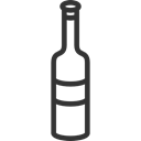 party, Wine Bottle, Bottle, food, Alcoholic Drinks, Alcohol, Celebration Black icon