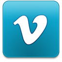 Vimeo DarkCyan icon