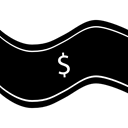 Dollar Symbol, Money, banking, Currency, Bank, Cash, Business Black icon