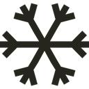 Snow, Cold, snowflake, nature, winter, weather Black icon