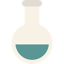 flask, education, science, Chemistry, Tools And Utensils, laboratory Linen icon