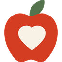 food, Apple, Fruit, Healthy Food, vegan, organic, vegetarian, diet Firebrick icon