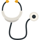 stethoscope, doctor, medical, Phonendoscope, health Black icon