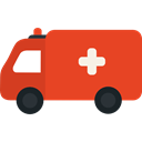 Automobile, medical, transport, Ambulance, vehicle, emergency Chocolate icon