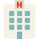 hospital, buildings, urban, Architectonic, Health Clinic, medical Linen icon