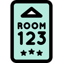 security, Key Card, hotel, card, Room Key PowderBlue icon