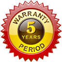 period, warranty Black icon