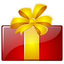 free, gift Gold icon