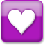 Heart, purplestyle Icon