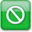 noentry, greenstyle LimeGreen icon