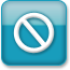 noentry, bluestyle LightSeaGreen icon