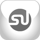 Stumbleupon, grey Silver icon