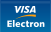 visa, Electron, Credit card, straight Teal icon