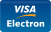 curved, visa, Electron, Credit card Teal icon