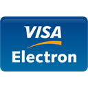 curved, visa, Credit card, Electron Teal icon