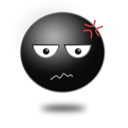 Emoji, Emoticon Black icon