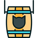 pub, Alcohol, beer, cask, barrel, Bar, food, Alcoholic Drinks Black icon