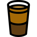 food, glass, hot drink, Coffee Shop, coffee cup, Coffee Black icon